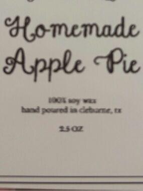 Homemade Apple Pie 🥧 Candle Tart - 1 HandCrafted NEW!!🆕Local & Online Final